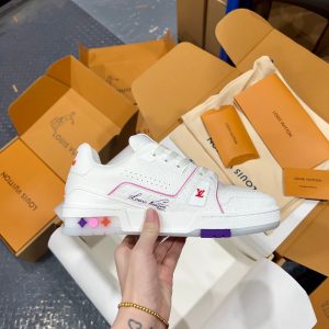 LV Trainer Collection Cruise Exclusive Pink Couple Style