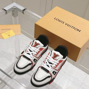 LV Bolt-style colorful couple's sneakers