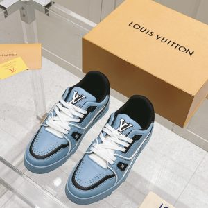 LV Bolt-style colorful couple's sneakers