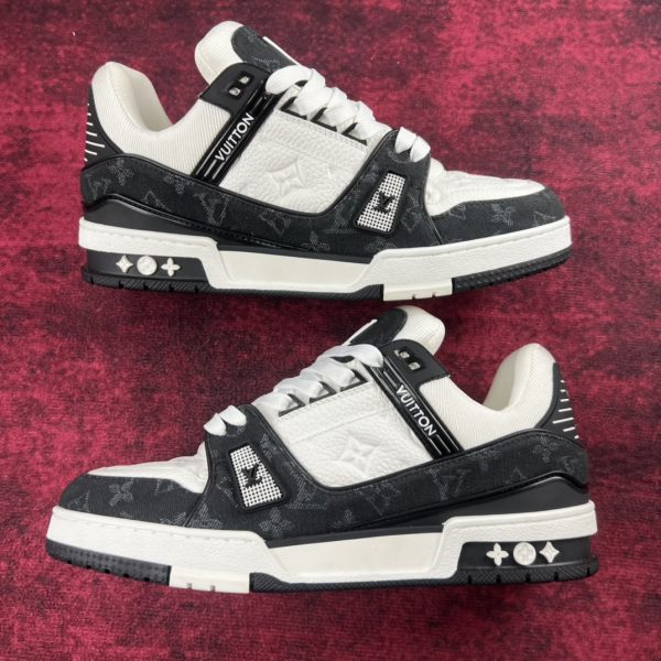 LV Black denim color sport shoes - Image 3