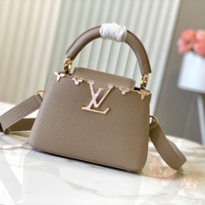 Light coffee color with white lily flower crown design