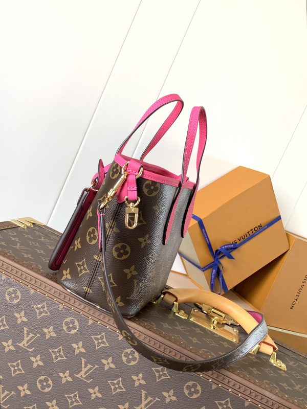 Neverfull Bandoulière Inside Out BB M12106 Rose Red - Image 4