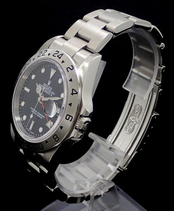 Rolex Oyster Perpetual Explorer II Steel Mens Watch 16570 - Image 4