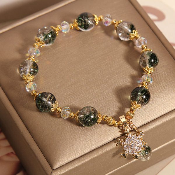 Green Phantom Snowflake Crystal Bracelet - Image 3
