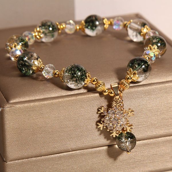 Green Phantom Snowflake Crystal Bracelet - Image 4