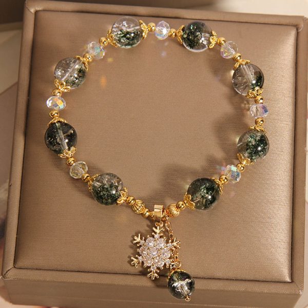 Green Phantom Snowflake Crystal Bracelet - Image 5