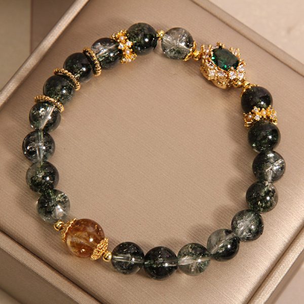 Green Ghost Burst Crystal Bracelet - Image 3