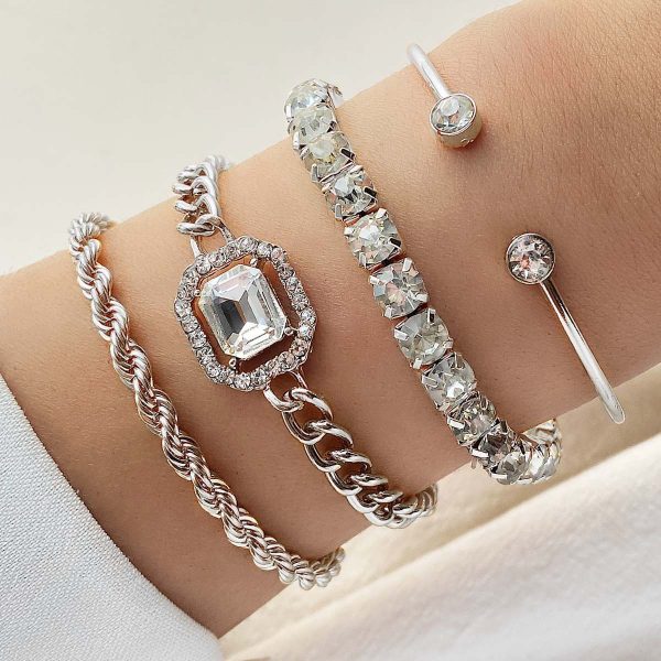 Bracelet Diamond Twist Gloss Bracelet 6-piece - Image 11