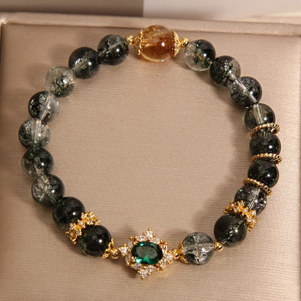 Green Ghost Burst Crystal Bracelet - Image 2