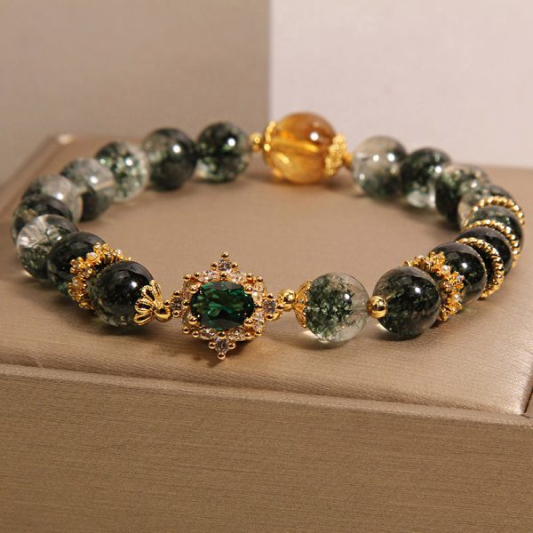 Green Ghost Burst Crystal Bracelet - Image 5