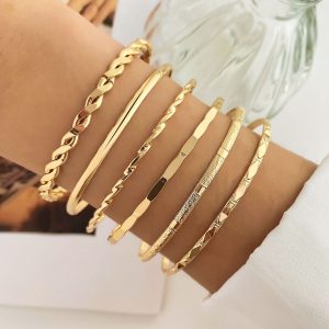 Bracelet Diamond Twist Gloss Bracelet 6-piece