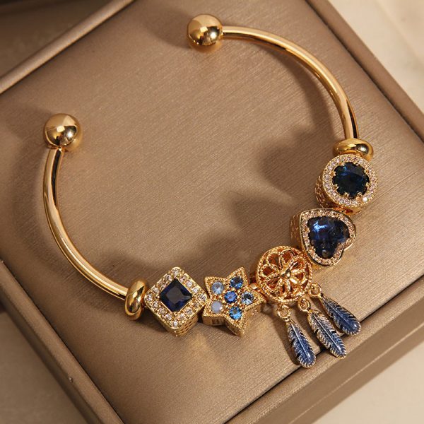 Blue Ocean Heart Bracelet - Image 2