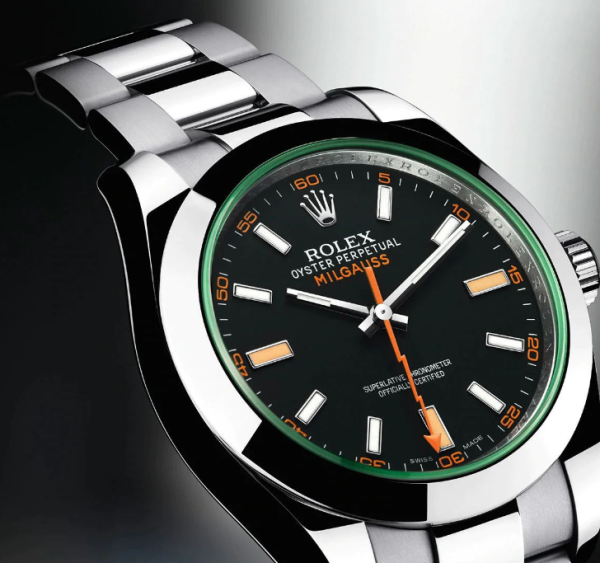 Rolex Gravé Series M116400GV-0001 Black Dial Watch (Green Glass) - Image 2