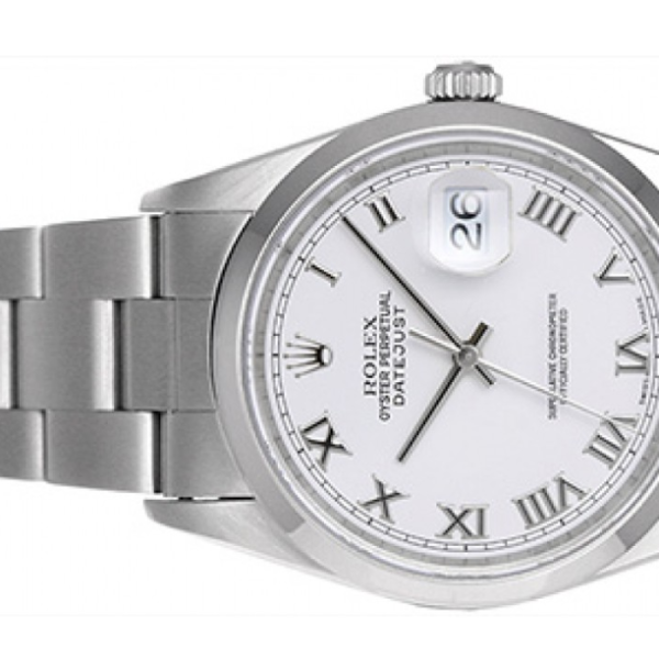 Rolex Day-Date series 116200-72600 with Roman hour markers and a white dial wristwatch - Image 2