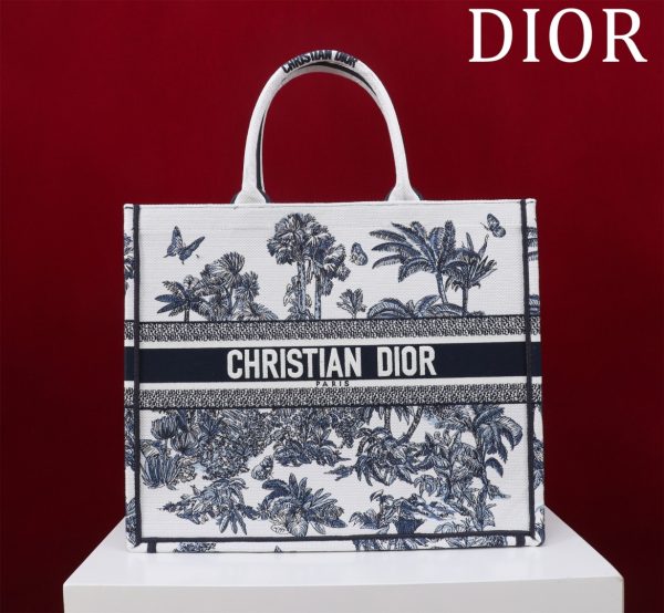 Dior Book Tote - Almond Tree Medium Size