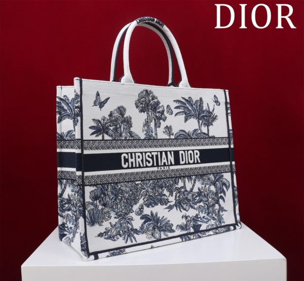 Dior Book Tote - Almond Tree Medium Size - Image 2