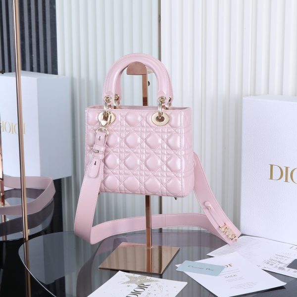 Lady Dior Four-Section Glitter Powder Duchess Bag - Image 2