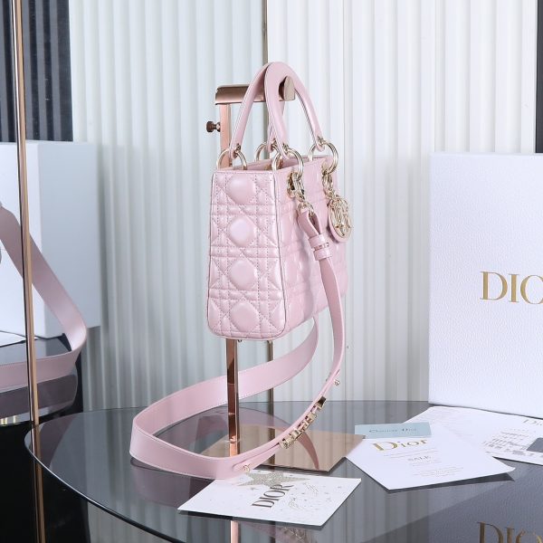 Lady Dior Four-Section Glitter Powder Duchess Bag - Image 3