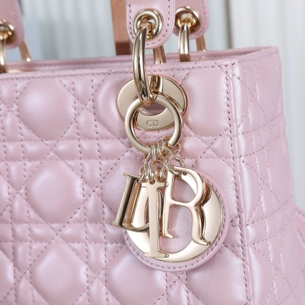 Lady Dior Four-Section Glitter Powder Duchess Bag - Image 4