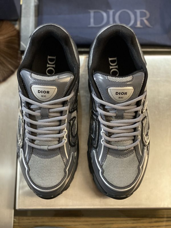 Dior B30 Grey Sport Shoes - Image 3