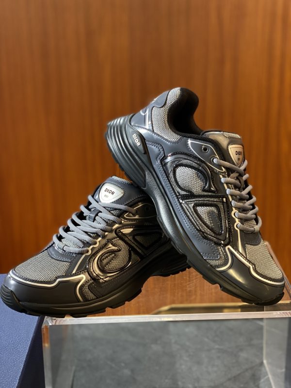 Dior B30 Grey Sport Shoes - Image 4