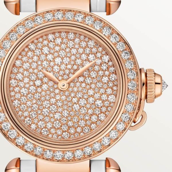 Pasha de Cartier watch, 30mm, 18K rose gold, quartz movement