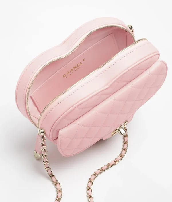 CHANEL Heart shaped handbag sheepskin - Image 2