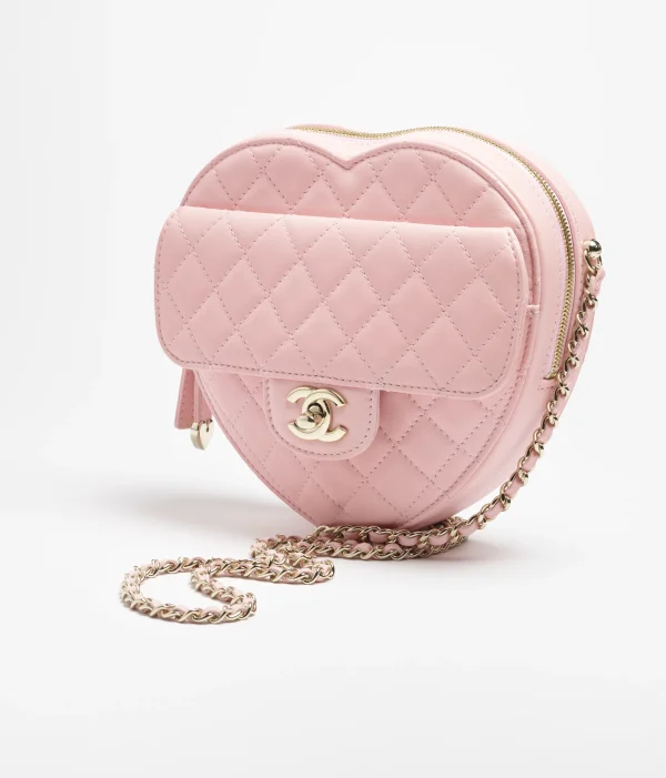 CHANEL Heart shaped handbag sheepskin - Image 3