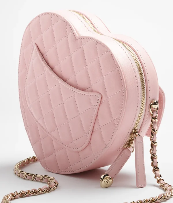 CHANEL Heart shaped handbag sheepskin - Image 4