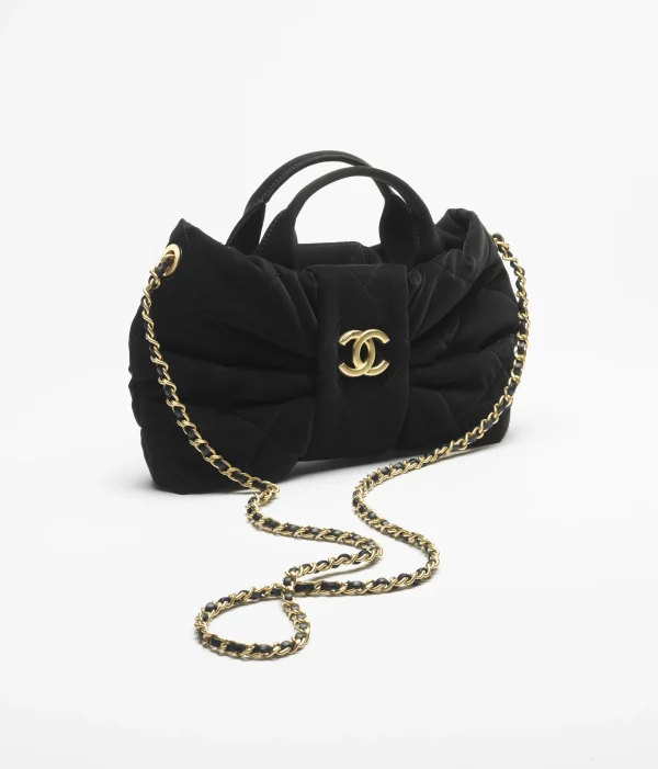 CHANEL Mini bow handbag velvet - Image 2