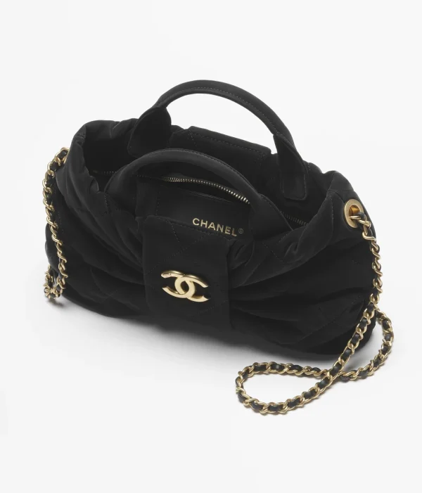 CHANEL Mini bow handbag velvet - Image 3