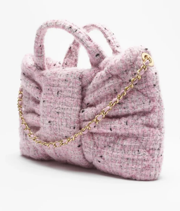 CHANEL Pink mini bow handbag - Image 3