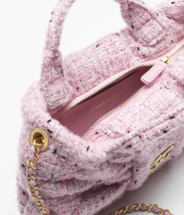 CHANEL Pink mini bow handbag - Image 4