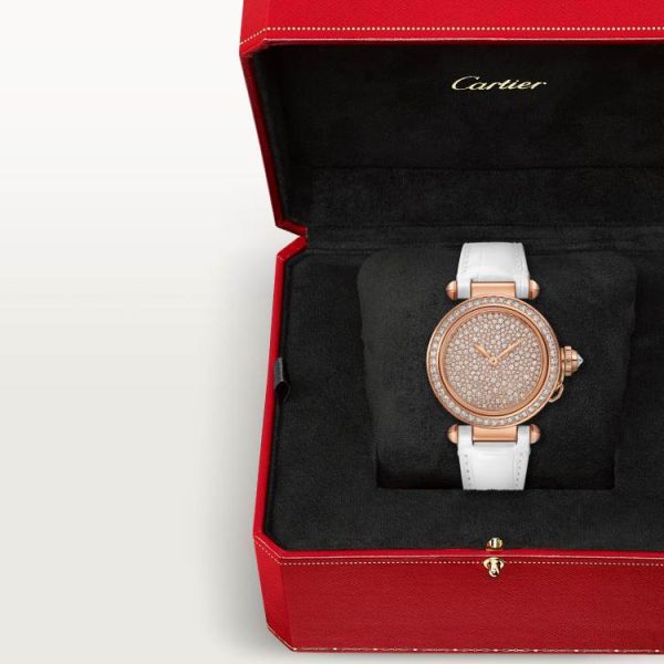PASHA DE CARTIER Watch 35mm 18K Rose Gold Automatic Movement - Image 3