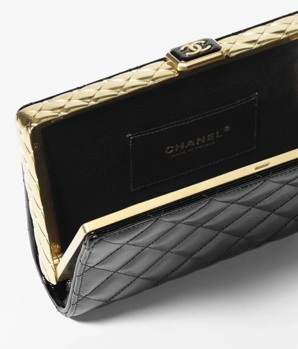 CHANEL evening bag   Particle embossed paint finish calf leather - Image 3