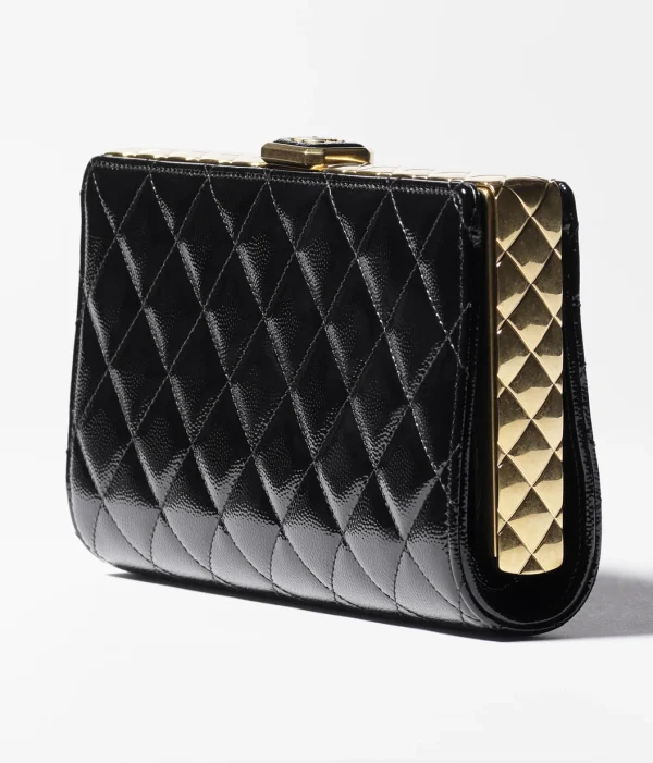 CHANEL evening bag   Particle embossed paint finish calf leather - Image 4