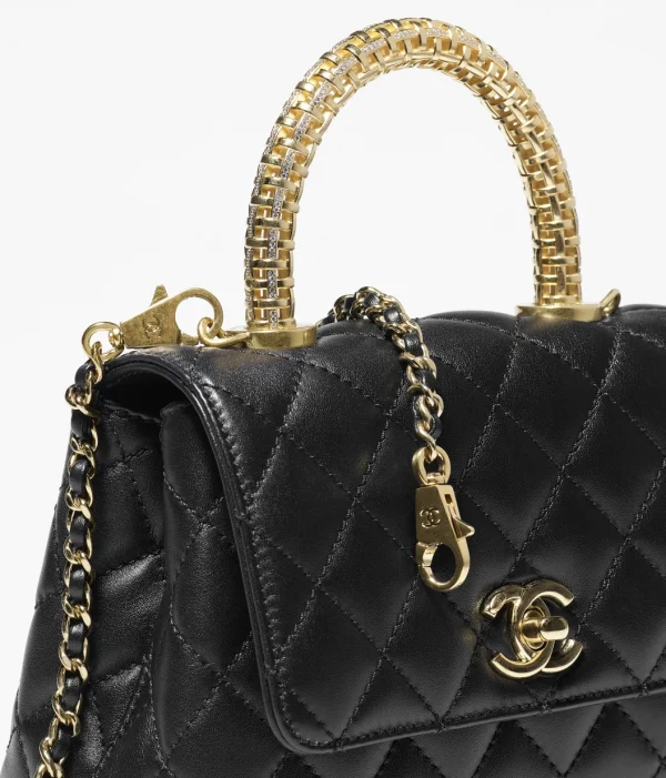 CHANEL Mini hood bag with handle made of calf leather - Image 2