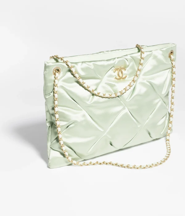 CHANEL Large carry on bag   Silk and gold metal - Image 2