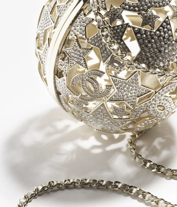 CHANEL Spherical hard dinner bag   golden metal - Image 2