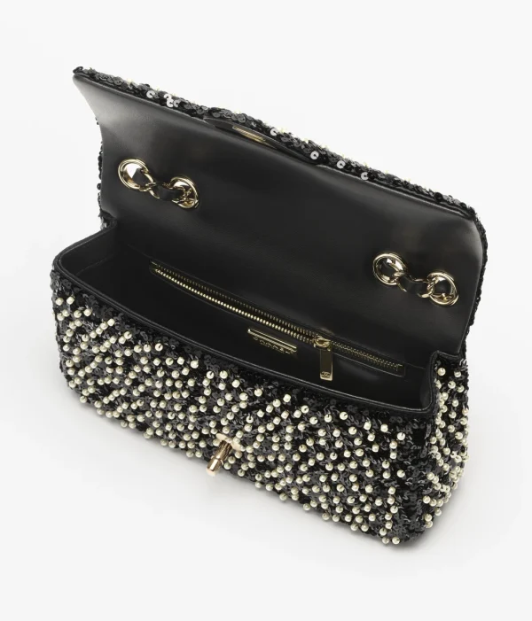 CHANEL evening bag   Glitter, artificial pearls, and golden metal - Image 2