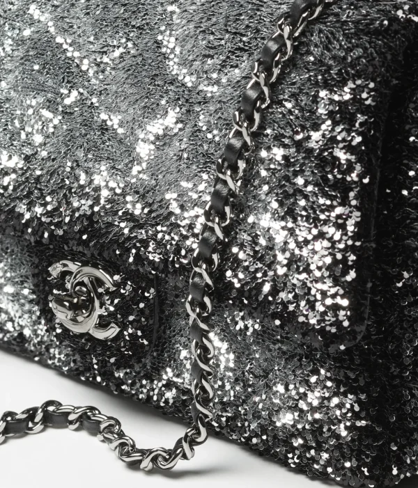 CHANEL Mouth cap bag   Quilted gradient sequins - Image 4