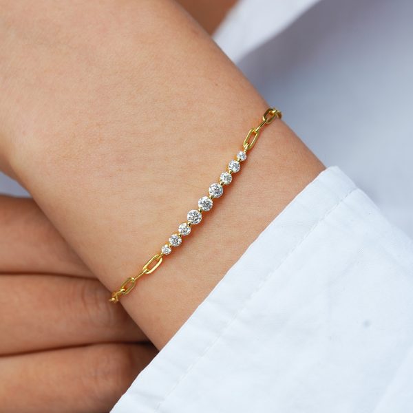 Irregular straight-linked bracelet - Image 4