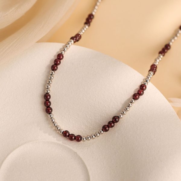 Luxury-Style Pearl Natural Citrine Beaded Necklace - Image 5