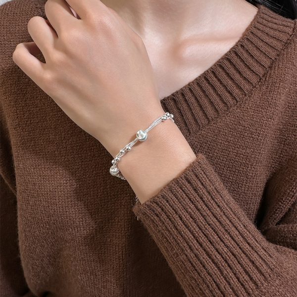 Cat-eye round bead bracelet - Image 5