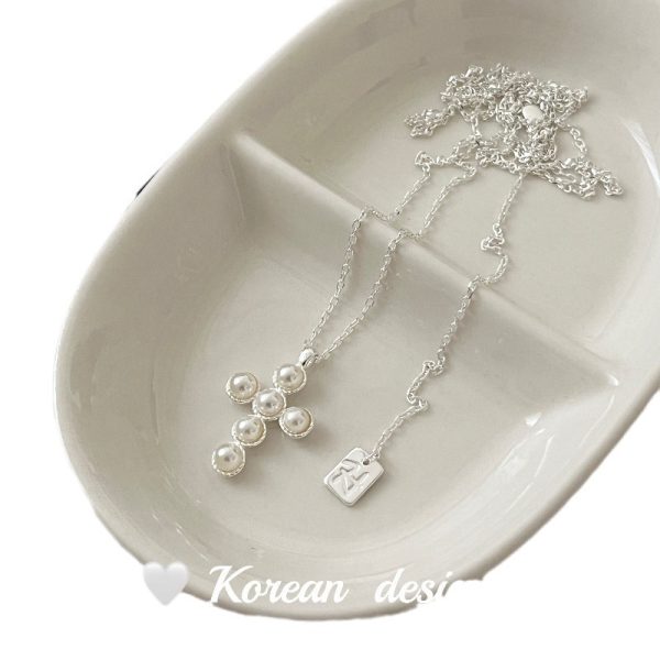 Pearl Cross Necklace