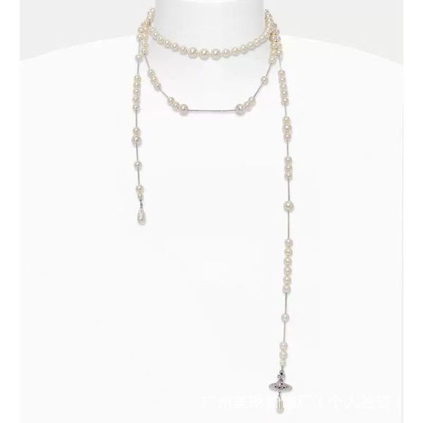 Empress Dowager's broken pearl multi-layered tassel necklace