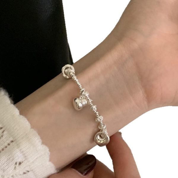Small gourd-shaped fat Fu Shui silver bracelet - Image 3