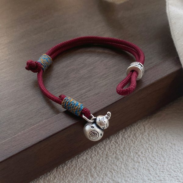 Gourd red string bracelet - Image 3
