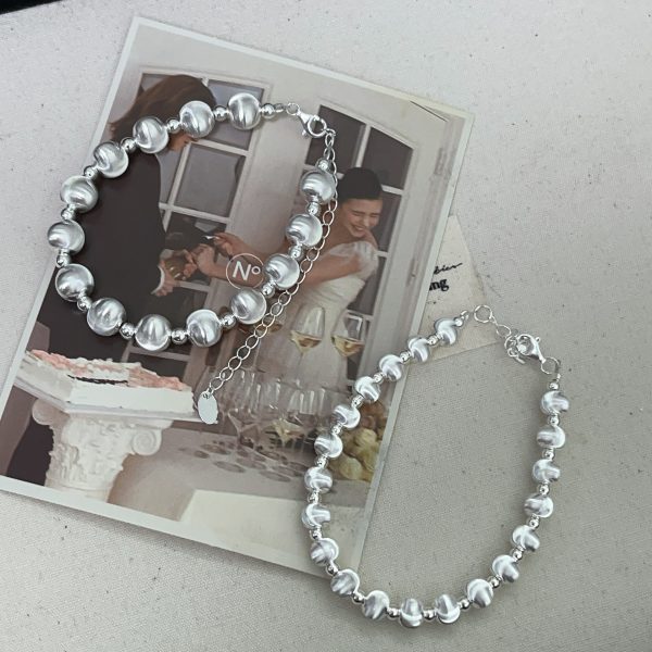 Pure silver cat's eye talisman bracelet - Image 2