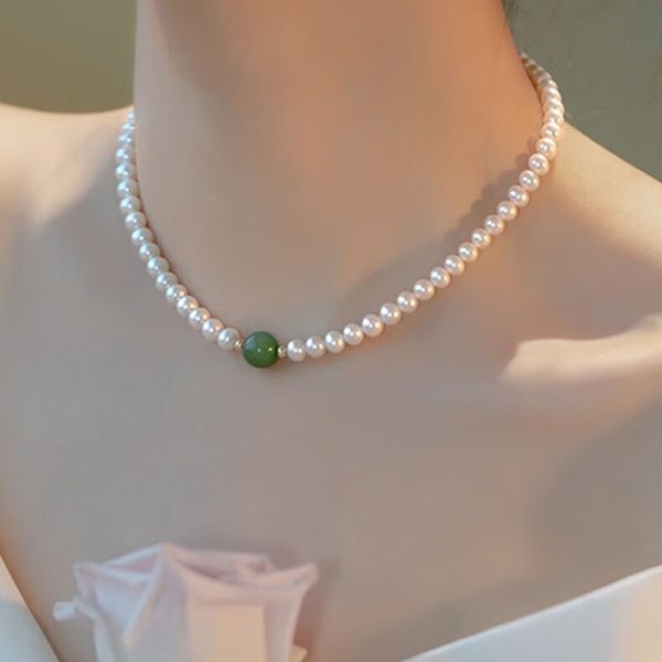 New Chinese-style niche jewelry - freshwater pearl necklace